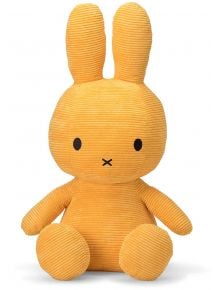 Плюшена играчка Miffy Eco Corduroy - слънчевожълт заек, 70 см. - Miffy - Bon Ton Toys - Момиче, Момче - Miffy - Eco Corduroy - 8719066017434