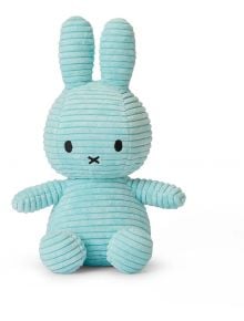 Плюшена играчка Miffy Eco Corduroy - тюркоазеносин заек, 23 см. - Miffy - Bon Ton Toys - Момче - Miffy - Eco Corduroy - 8719066017236