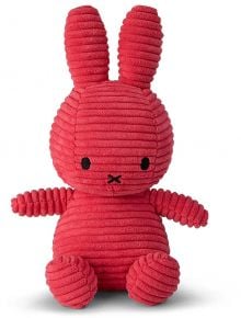 Плюшена играчка Miffy Eco Corduroy - ягодовочервен заек, 23 см. - Miffy - Bon Ton Toys - Момиче - Miffy - Eco Corduroy - 8719066017304