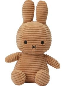 Плюшена играчка Miffy Sitting Corduroy - Тъмнобежов заек, 23 см. - Miffy - Bon Ton Toys - Момиче, Момче - 8719066010435