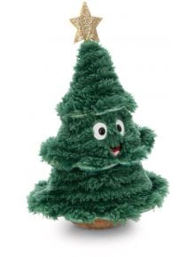 Плюшена играчка Nici - Елхичка, 15 см с големи очи, усмивка, гирлянд и златна звезда е идеалната коледна декорация за вашия дом.