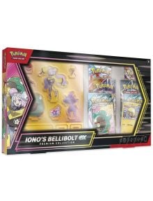 Премиум колекцията Iono Bellibolt Ex е задължителен комплект от Pokemon TCG с витрина с карти, значки и рисунки на Iono и Bellibolt - вече е налична в книжарница Orange.
