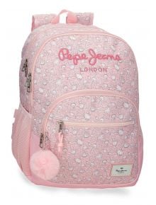 Раница Pepe Jeans - Mia, Light Pink, с две отделения и преден джоб, 44 см - Pepe Jeans - Joumma Bags S.L. - Момиче - Pepe Jeans - Mia - 8447444017584