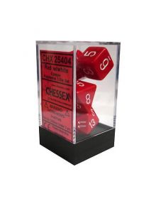 Комлект зарчета за настолни игри Chessex: Opaque Polyhedral червени, 7бр. - Chessex - Chessex - 601982021252