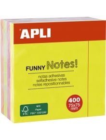 Самозалепващи се листчета Apli, ярки цветове, 400 листа - Apli - Apli Paper - Apli - Office - 8410782109747