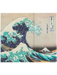 В седмичен планер Grupo Erik Хокусай Голямата вълна край Канагава е изобразена емблематичната японска гравюра на дърво на издигаща се синя вълна с планината Фуджи на заден план, която придава артистичност на планирането ви.