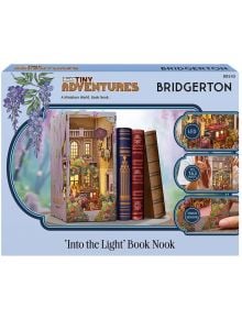 Опаковка на кутията за Сглобяем модел Revell - Бриджъртън Into the Light, 163 части-Bridgerton-themed DIY Book Nook with LED, touch sensor; идеален за дървени модели за сглобяване и Book Nook модели ентусиасти.