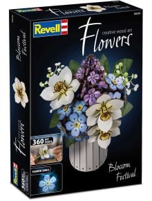 Сглобяем модел Revell - Фестивал на цъфтежа, 360 части: дървен букет във ваза с цветен аромат и красива флорална декорация.