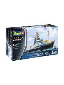 Кутия на модела на Revell за влекача ETV Waker, мащаб 1:200, ниво 4, със 140 части и дължина 33,0 cm. Илюстрацията показва този модел на океански влекач в морето.