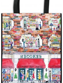 Шопинг чанта A Day at the Bookstore - Galison - Galison Publishing LLC - Жена, Мъж - 9780735381469