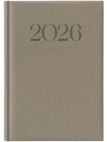Сив тефтер-органайзер Lediberg Biella 2026 - Lediberg - Lediberg - Жена, Мъж - 3800816024965