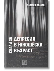 Корицата на книгата е с размазани вертикални линии, наподобяващи движещи се дървета, което напомня за гора. Българското заглавие "Скали за депресия в юношеска възраст" от Пламен Калчев е изписано с удебелени бели букви.