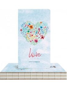 Скицник Drasca Heart of flowers, 96 листа - Drasca - Drasca - Drasca - Love Is In The Air - 2210000002913