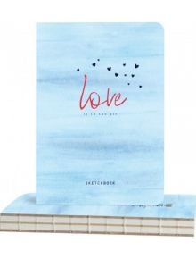 Скицник Drasca Hearts in the sky А5, 112 листа - Drasca - Drasca - Момиче - Drasca - Love Is In The Air - 2210000002869