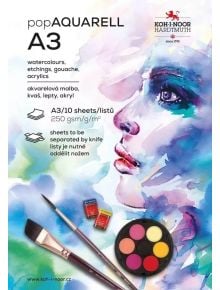 Скицник за акварел Koh-I-Noor A3, 10 листа - Koh-i-Noor - Koh-i-Noor Hardtmuth - Момиче, Момче - Koh-I-Noor - Aquarelle - 8593539366379