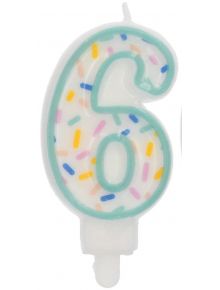 Свещ за рожден ден Folat Sprinkles - Цифра 6 - Folat - Folat - Момиче - 8714572241762