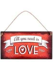 Табелка за стена - All you need is Love - Simetro - Simetro books - 2521010200498