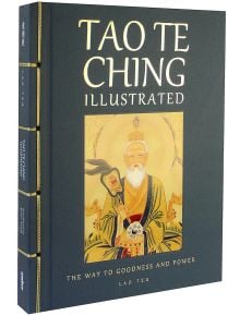 Илюстриран Дао Те Дзин: е с твърди корици, с английски и китайски текст, традиционна китайска подвързия и мастилена рисунка на лотосов цвят на корицата.