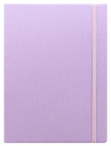 Тефтер Filofax Notebook Classic Pastels A4 Orchid със скрита спирала, ластик и линирани листа - Filofax - Saffiano - 5015142283988