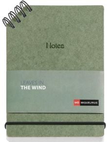 Тефтер Miquelrius Leaves in the Wind A6, 80 листа с широки редове - Miquelrius - Apli Paper - Жена - Miquelrius - Leaves In The Wind - 8422593082546