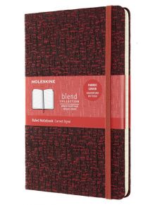 Тефтер Moleskine Limited Editions Blend Collection Red Tissu с твърди корици и линирани страници - Moleskine - Moleskine - Жена, Мъж - Moleskine - Blend - 8053853603678