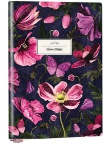 Тефтер Victoria's Journals Smyth Flexy Art PurpleFlorals A6, 96 листа на точки - Victoria's Journals - Victoria's Journals - Жена - Victoria's Journals - Smyth Flexy Art - 4895198631268