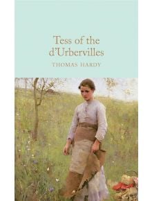 На корицата на "Тес д'Ърбървилска" (Macmillan Collector's Library) е изобразена млада жена в бледа рокля, която стои в поле с диви цветя, държи чувал, а кошницата и шапката ѝ са на земята.
