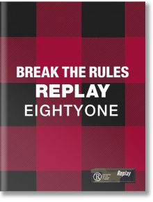 Тетрадка Replay Boys А4, 40 листа - широки редове, Break the Rules - Stationery Team - Stationery Team - Replay - 8715161064328