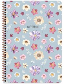 Тетрадка Keskin Color Flower A4, 80 листа с широки редове, асортимент - Keskin Color - Keskin Color - Момиче, Момче - 8693043168916