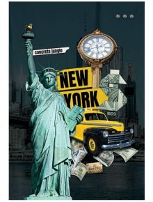 Тетрадка Mar Mar Collage Cities A4, 40 листа с широки редове - MAR-MAR - Mar Mar - Момиче, Момче - 3858888499167