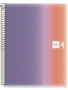Тетрадка Miquelrius Aurora Provence А4 със спирала, 120 листа на широки редове - Miquelrius - Apli Paper - Момиче, Момче - Miquelrius - Aurora - 8422593042601