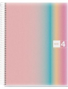 Тетрадка Miquelrius Aurora West Bay А4 със спирала, 120 листа на широки редове - Miquelrius - Apli Paper - Момиче, Момче - Miquelrius - Aurora - 8422593042588