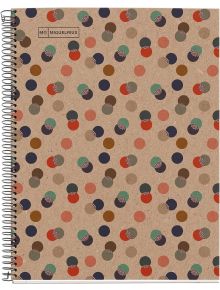 Тетрадка Miquelrius Recycled Eco Confetti А4 със спирала, 80 линирани листа - Miquelrius - Apli Paper - Момиче, Момче - Miquelrius - Eco Confetti - 8422593061589