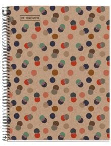 Тетрадка Miquelrius Recycled Eco Confetti А4 със спирала, 80 нелинирани листа - Miquelrius - Apli Paper - Момиче, Момче - Miquelrius - Eco Confetti - 8422593061701
