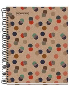 Тетрадка Miquelrius Recycled Eco Confetti А5 със спирала, 80 нелинирани листа - Miquelrius - Apli Paper - Момиче, Момче - Miquelrius - Eco Confetti - 8422593061718