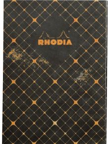 Тетрадка Rhodia Heritage Quadrille Black, 64 страници на широки редове - Rhodia - Clairefontaine - France - Heritage - 3037921171141