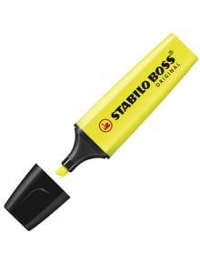 Текстмаркер Stabilo Boss Original, жълт - Stabilo - STABILO - BOSS ORIGINAL - 4006381333627