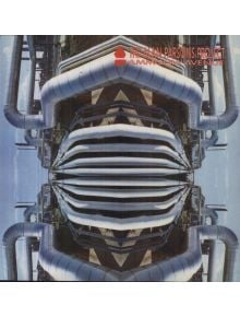 Огледалната обложка с метални тръби в индустриален стил пресъздава атмосферата на The Alan Parsons Project - Ammonia Avenue (VINYL). В горния десен ъгъл заглавието и името на групата са изписани с удебелени червени и бели букви.