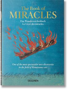 Корицата на "Книга на чудесата", 45-о издание, изобразява горящ дънер, който се извисява в синьото небе, със заглавие и субтитри на английски, немски и френски език, както и с похвали за влиянието ѝ върху ренесансовото изкуство и апокалиптичните образи.