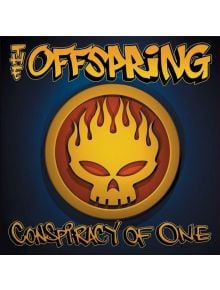 The Offspring - Conspiracy of One 25th Anniversary Edition (VINYL) е с впечатляваща обложка с пламтящ жълт череп, смел текст в стил графити и тъмносин фон - забележително допълнение към всяка колекция от винили.