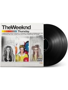 The Weeknd - Thursday (2 VINYL) включва ремастерирана обложка: три женски портрета през деня, ярки балони в центъра и частично видим черен винил - идеален за феновете на модерния R&B.