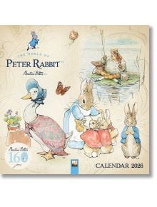 The World of Peter Rabbit Wall Calendar 2026 - Flame Tree Studio - 9781835625934