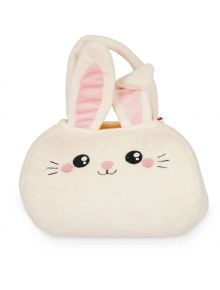 Торба за лакомства Legami - Hoppy Easter е плюшена торбичка с формата на зайче с розови ушички - идеална за чанта за лов на яйца или за пренасяне на любимите великденски лакомства в сладък стил.