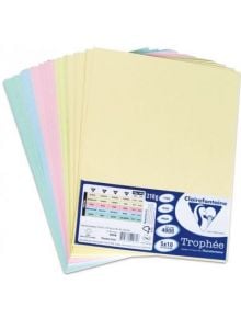 Цветен копирен картон Clairefontaine, различни пастелни цветове - Clairefontaine - Clairefontaine - France - 3800884015537