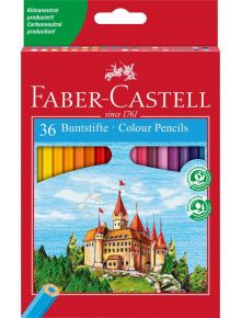 Цветни моливи Faber-Castell, 36 цвята - Faber-Castell - Faber-Castell - Момиче, Момче - Faber-Castell - Castle - 7891360580041