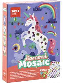 Творчески комплект Apli Kids - Диамантени мозайки - Apli - Apli Paper - Момиче - Apli - Kids - 8410782179276