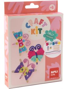 Творчески комплект Apli Kids - Направи сам пеперуди от прежда - Apli - Apli Paper - Момиче - Apli - Kids - 8410782199380
