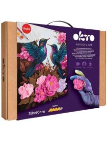 Творчески комплект Okto - Направи 3D картина с лек моделин "Влюбени колибрита" - Okto - Okto - Жена, Момиче - 4820199479564