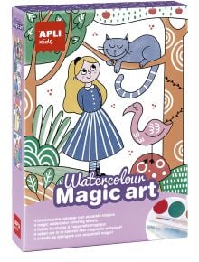 Творчески комплект за оцветяване с акварел Apli Kids - Apli - Apli Paper - Момиче - Apli - Kids - 8410782188230