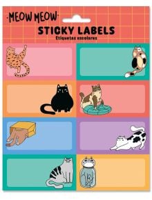 Ученически етикети Grupo Erik - Meow Meow, 16 бр. - Grupo Erik - GRUPO ERIK EDITORES S.L. - Момиче, Момче - Grupo Erik - Stationery - 8435747806745